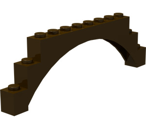 LEGO Marron foncé Arche
 1 x 12 x 3 avec arc surélevé (14707)