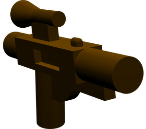 LEGO Donkerbruin Blaster Gun - Kort  (58247)