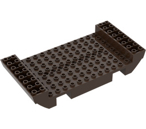 LEGO Dunkelbraun Boot Basis 8 x 16 (2560)