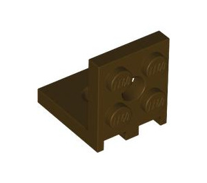 LEGO Dark Brown Bracket 2 x 2 - 2 x 2 Up (3956 / 35262)