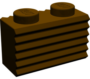 LEGO Dark Brown Brick 1 x 2 with Grille (2877)
