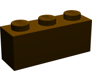 LEGO Marron foncé Brique 1 x 3 (3622 / 45505)