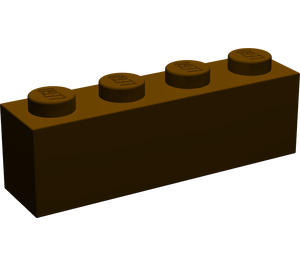 LEGO Dark Brown Brick 1 x 4 (3010 / 6146)