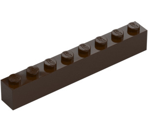 LEGO Dark Brown Brick 1 x 8 (3008)