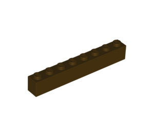 LEGO Dark Brown Brick 1 x 8 (3008)