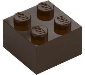 LEGO Dark Brown Brick 2 x 2 (3003 / 6223)