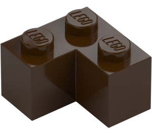 LEGO Mörkbrun Kloss 2 x 2 Hörn (2357)