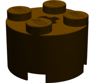 LEGO Dark Brown Brick 2 x 2 Round (3941 / 6143)