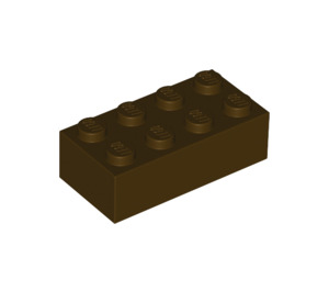 LEGO Dark Brown Brick 2 x 4 (3001 / 72841)