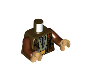 LEGO Dark Brown Cassian Andor Minifig Torso (973 / 76382)