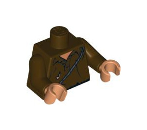 LEGO Dark Brown Cemetery Warrior Torso (973 / 76382)