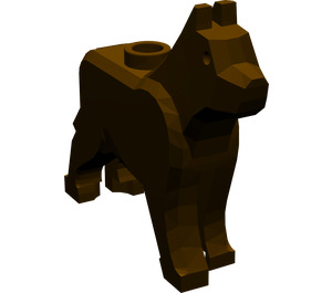LEGO Dunkelbraun Hund / Wolf (48812)