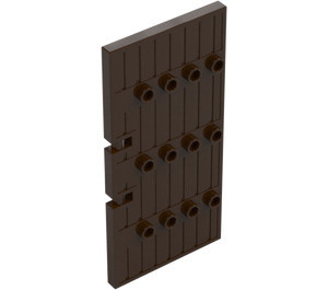 LEGO Donkerbruin Deur 1 x 5 x 8.5 Stockade (87601)