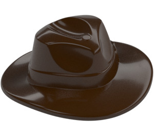 LEGO Dark Brown Fedora Hat (61506 / 88410)