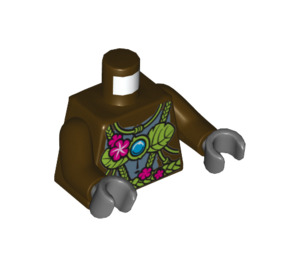 LEGO Dark Brown G'Loona Torso (973 / 76382)