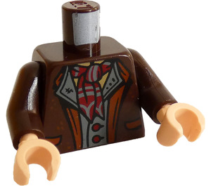 LEGO Dunkelbraun Garrick Ollivander Torso (973)