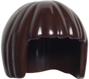 LEGO Marron Foncé Cheveux avec Court Bob Cut  (27058 / 62711)