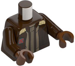 LEGO Mørkebrun Hera Syndulla med Dark Brun Hjelm Minifig Torso (973 / 76382)