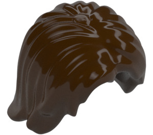 LEGO Dark Brown Mid-Length Tousled Hair with Center Parting (88283)