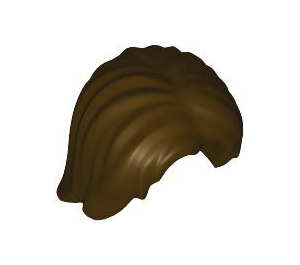 LEGO Dark Brown Mid-Length Tousled Hair with Center Parting (88283)