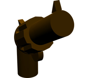 LEGO Dark Brown Minifig Gun Revolver (30132 / 88419)