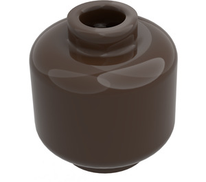 LEGO Dark Brown Minifigure Head (Safety Stud) (3626 / 88475)