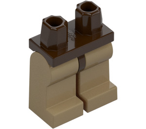 LEGO Mørkebrun Minifigur Hofter med Mørkebrun Ben (3815 / 73200)