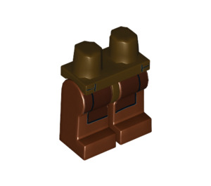 LEGO Dark Brown Minifigure Legs for Anakin Skywalker with Jedi Robe (3815 / 14381)