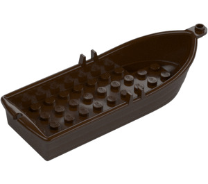 LEGO Dark Brown Minifigure Row Boat With Oar Holders (2551 / 21301)