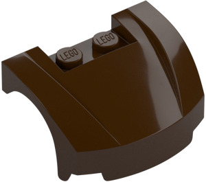 LEGO Dark Brown Mudgard Bonnet 3 x 4 x 1.3 Curved (98835)