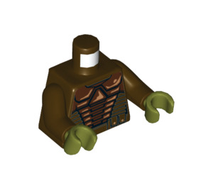LEGO Dark Brown Neimoidian Warrior Minifig Torso (973 / 76382)