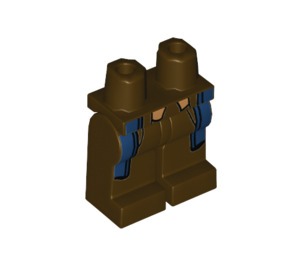 LEGO Dunkelbraun Newt Scamander Minifigure Hüften und Beine mit Dekoration (3815 / 28566)