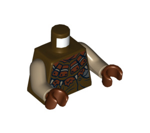 LEGO Donkerbruin Orc Torso (973 / 76382)