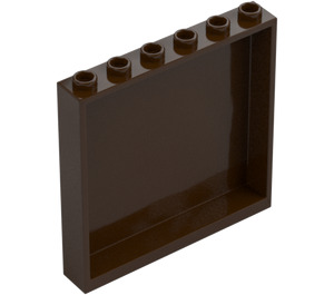 LEGO Tmavě hnědá Panel 1 x 6 x 5 (35286 / 59349)