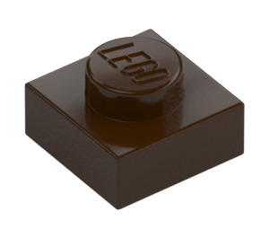 LEGO Dark Brown Plate 1 x 1 (3024 / 30008)