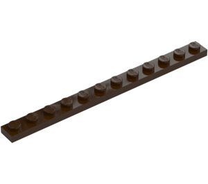 LEGO Tmavě hnědá Deska 1 x 12 (60479)