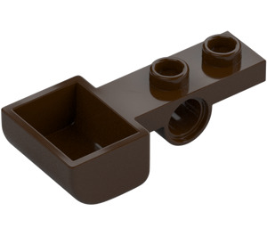 LEGO Marron Foncé assiette 1 x 2 avec Trou et Seau (88289)