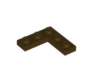 LEGO Dark Brown Plate 3 x 3 Corner (77844)