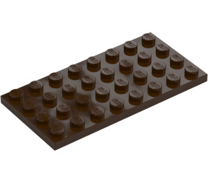 LEGO Dark Brown Plate 4 x 8 (3035)