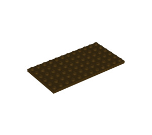LEGO Dark Brown Plate 6 x 12 (3028)