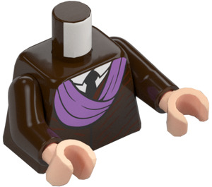 LEGO Marron Foncé Professeur Quirrell Torse (973 / 76382)