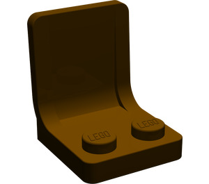 LEGO Dark Brown Seat 2 x 2 with Sprue Mark in Seat (4079)