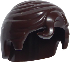 LEGO Dark Brown Short Hair with Front Curl (76782 / 98726)