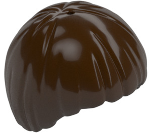 LEGO Dark Brown Short Smoth Bowl Cut Hair (3089 / 55532)