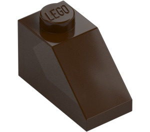 LEGO Dark Brown Slope 1 x 2 (45°) (3040 / 6270)