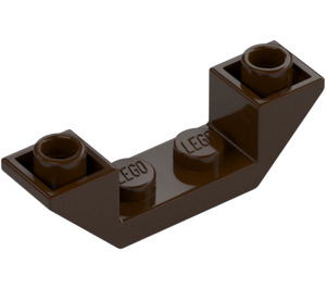 LEGO Tummanruskea Luiska 1 x 4 (45°) Kaksinkertainen Käänteinen jossa Open Keskusta (32802)