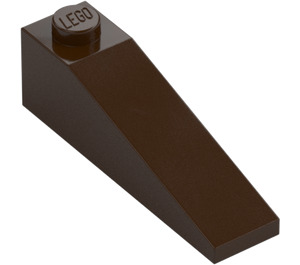 LEGO Dark Brown Slope 1 x 4 x 1 (18°) (60477)