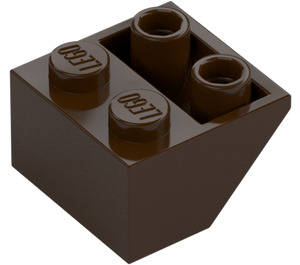 LEGO Dark Brown Slope 2 x 2 (45°) Inverted with Flat Spacer Underneath (3660)