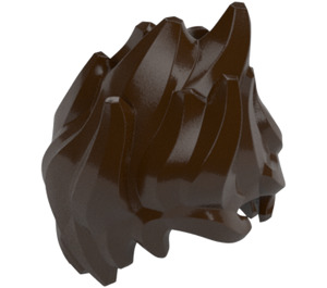 LEGO Dark Brown Spiky Shaped Hair (25411 / 86290)