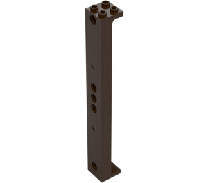 LEGO Dark Brown Support 2 x 2 x 13 with 5 Pegholes (91176)